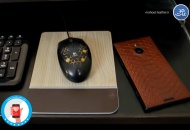Nokia-1520-Brown-snake-leather---Mouse-Pad-dark-brown-leather