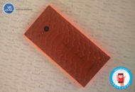 Nokia-Lumia-730-Brown-snake-leather