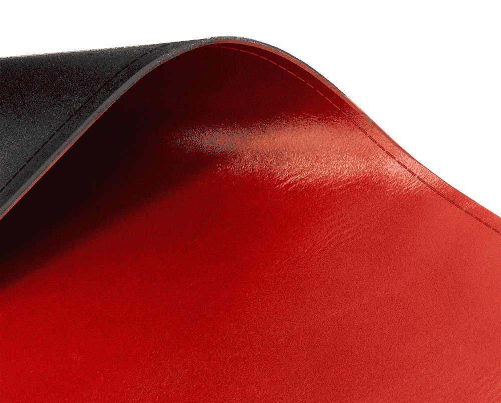 جزئیات بافت و دو رو بودن چرم طبیعی دسک پد ماهوت