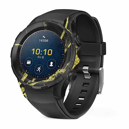 Huawei_Watch 2_Graphite_Gold_Marble_1