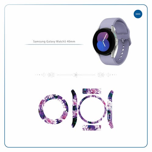 Samsung_Watch5 40mm_Purple_Flower_2