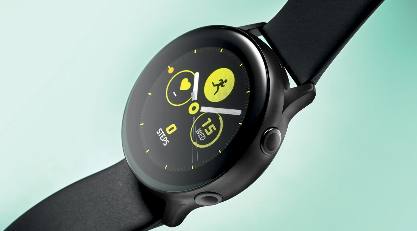 galaxy watch active 2 black stainless steel